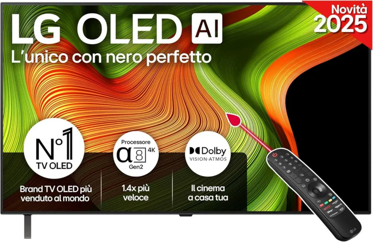 LG TV OLED 48'' 4K Smart, Processore α7 Gen6, Dolby Vision, Atmos, Gaming VRR, G-SYNC, HDMI 2.1, Alexa