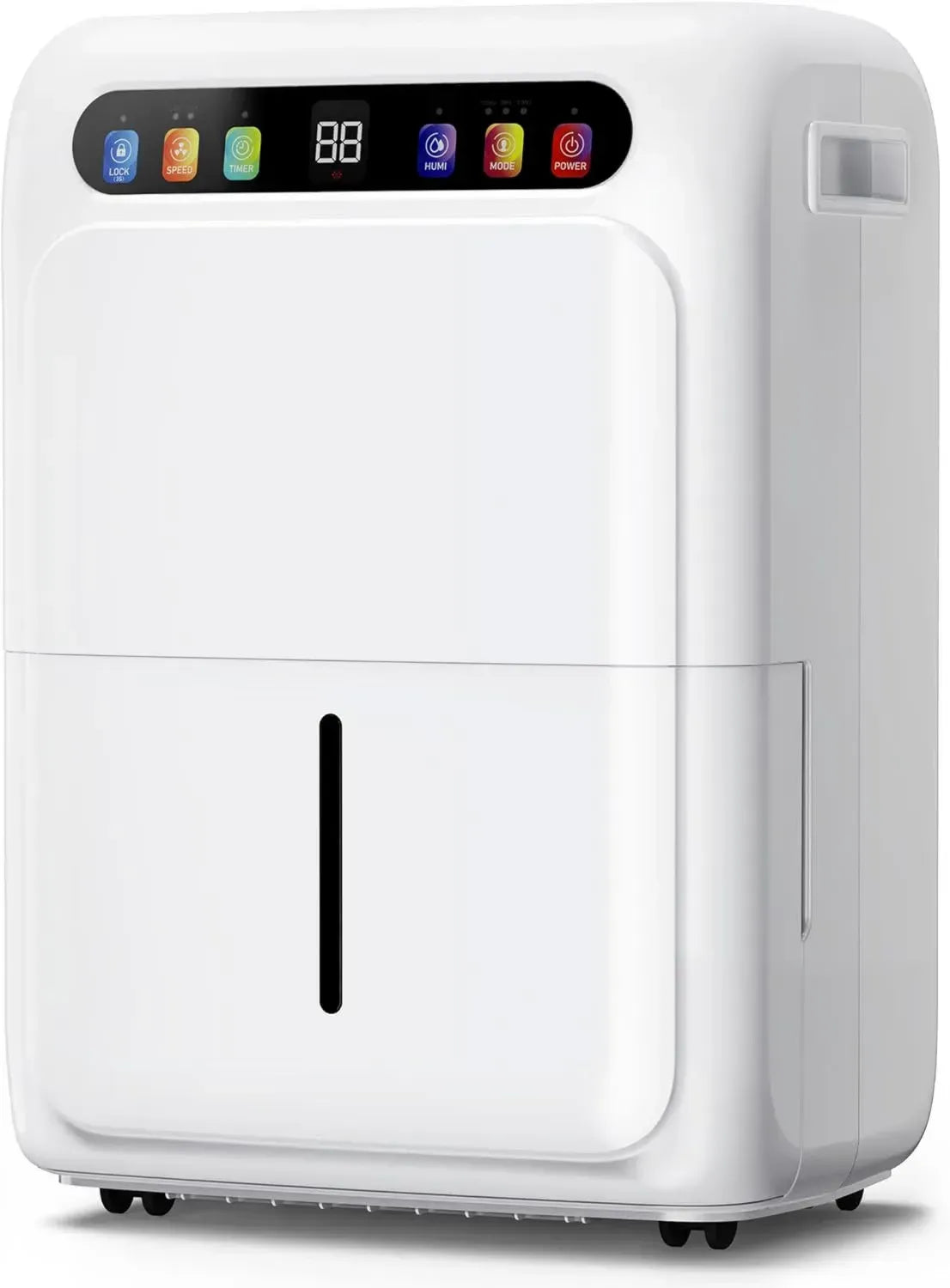 Deumidificatore 20L/giorno con Display Digitale, Serbatoio 6L, Scarico 1m, Timer 24h, per Ambienti fino a 50 m²