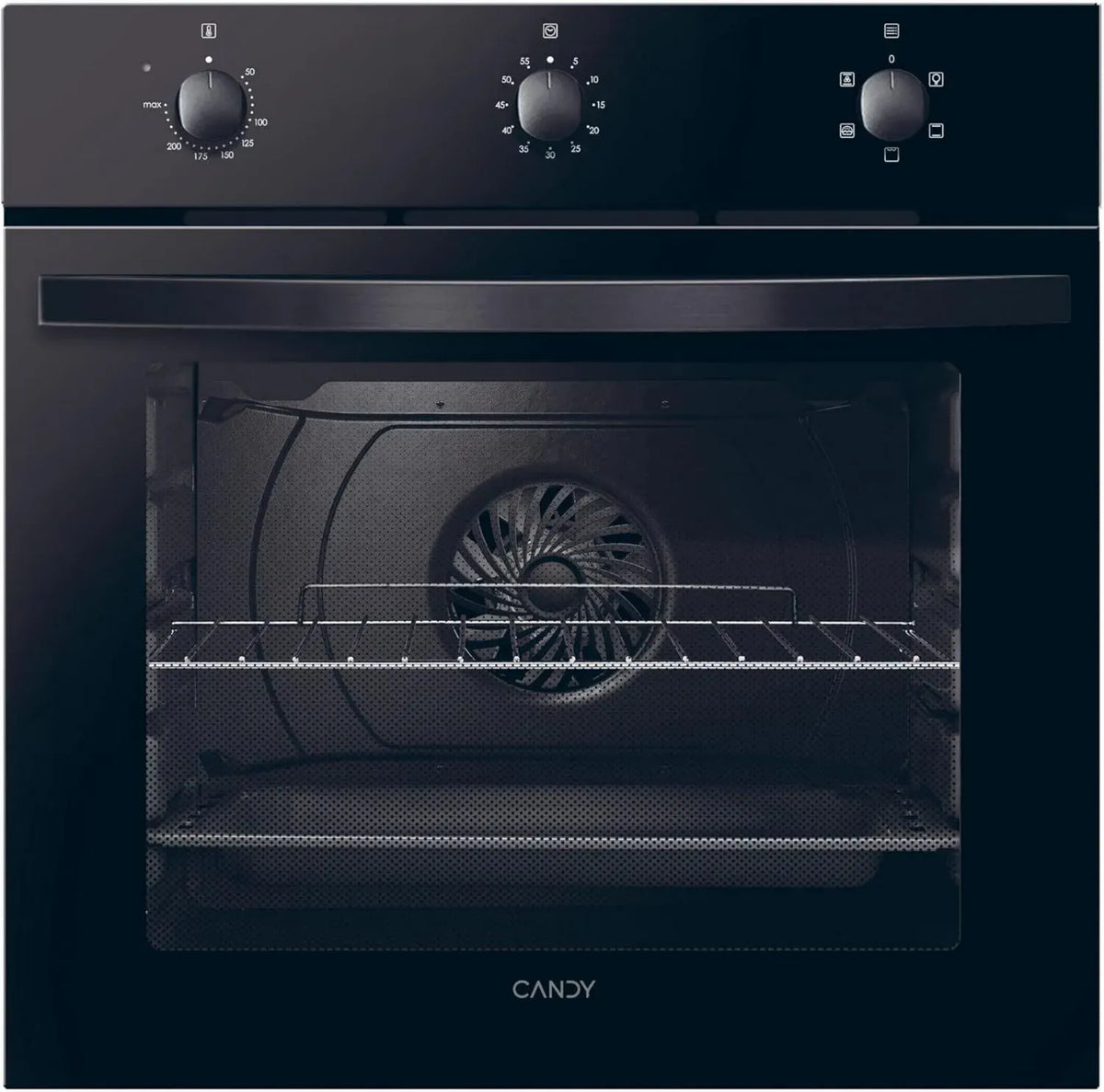 Forno Elettrico Incasso 65L Nero con Grill e Ventilazione Classe A