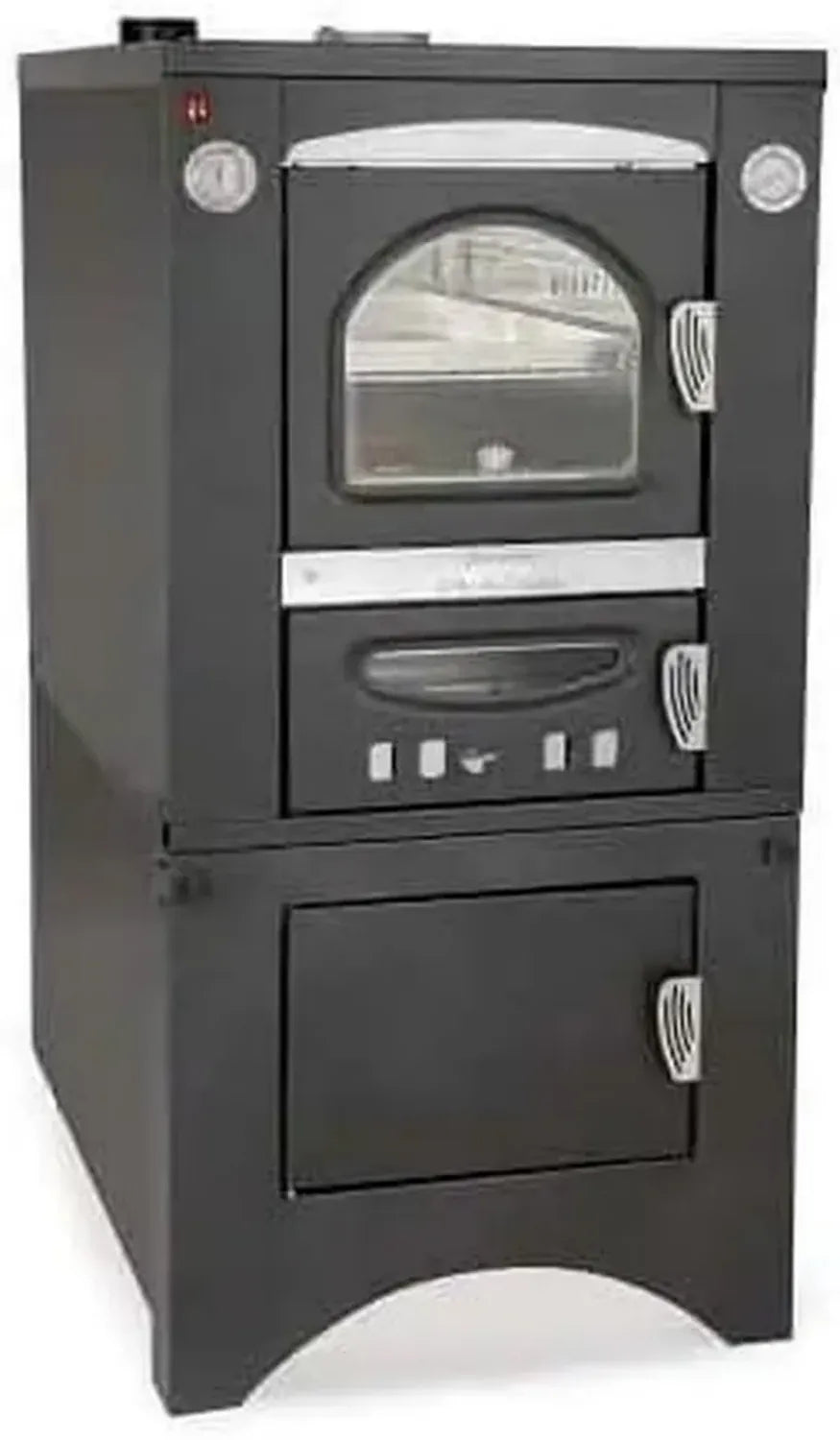 Forno a Legna Ventilato Clementi SMART da Incasso, Fuoco Indiretto, Interno L45xP80
