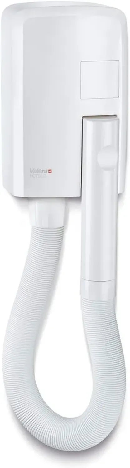 Asciugacapelli a Muro Valera Hotel, Compatto e Potente, 1200W, per Strutture Ricettive, Bianco