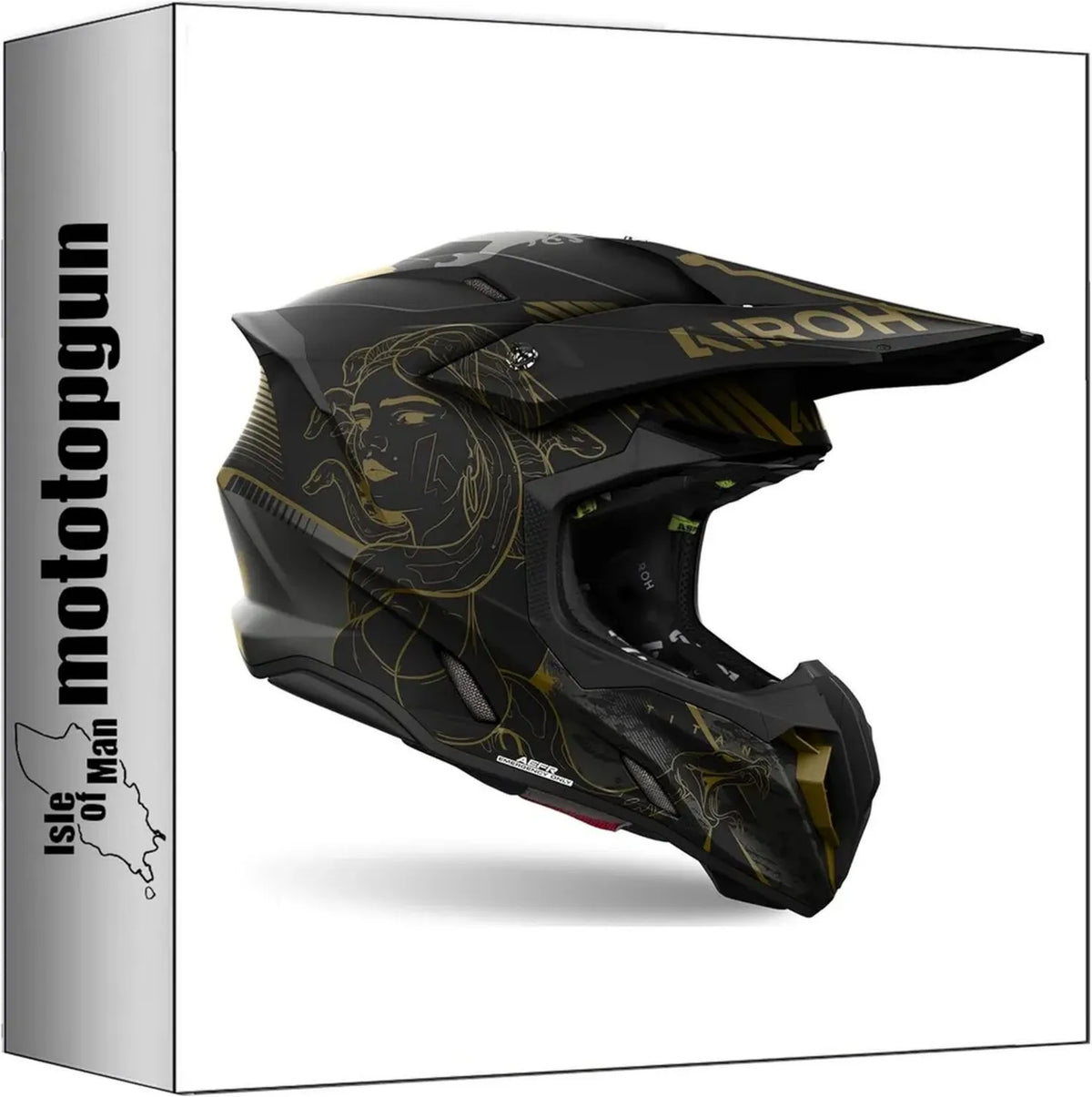 Airoh Casco Off-Road Moto Twist 3 Titanio Opaco Taglia L