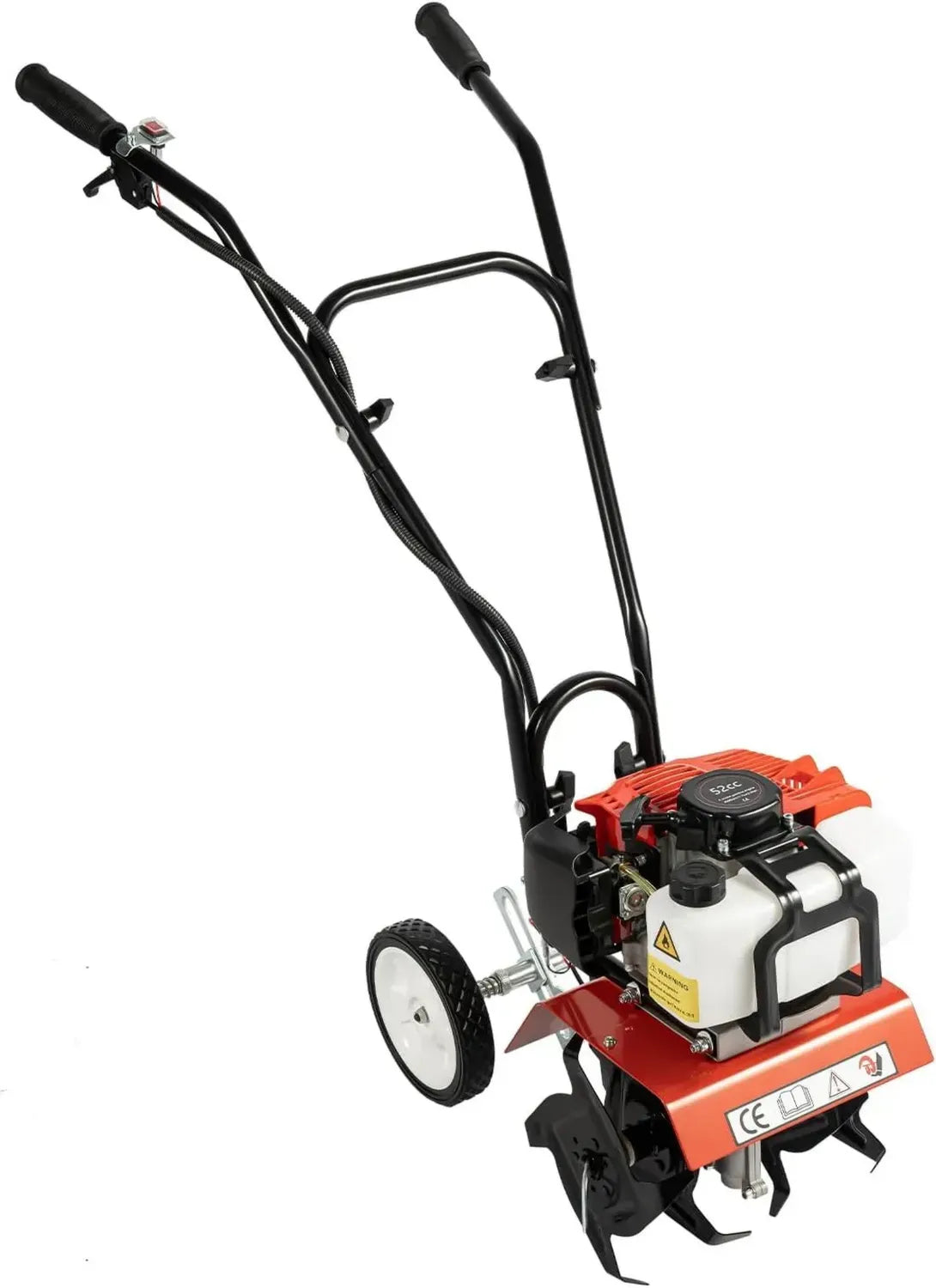 Coltivatore a Benzina UESUENYENS, 1.7 kW, 6500-7000 giri/min, Mini Aratro in Acciaio e Alluminio, Nero/Rosso
