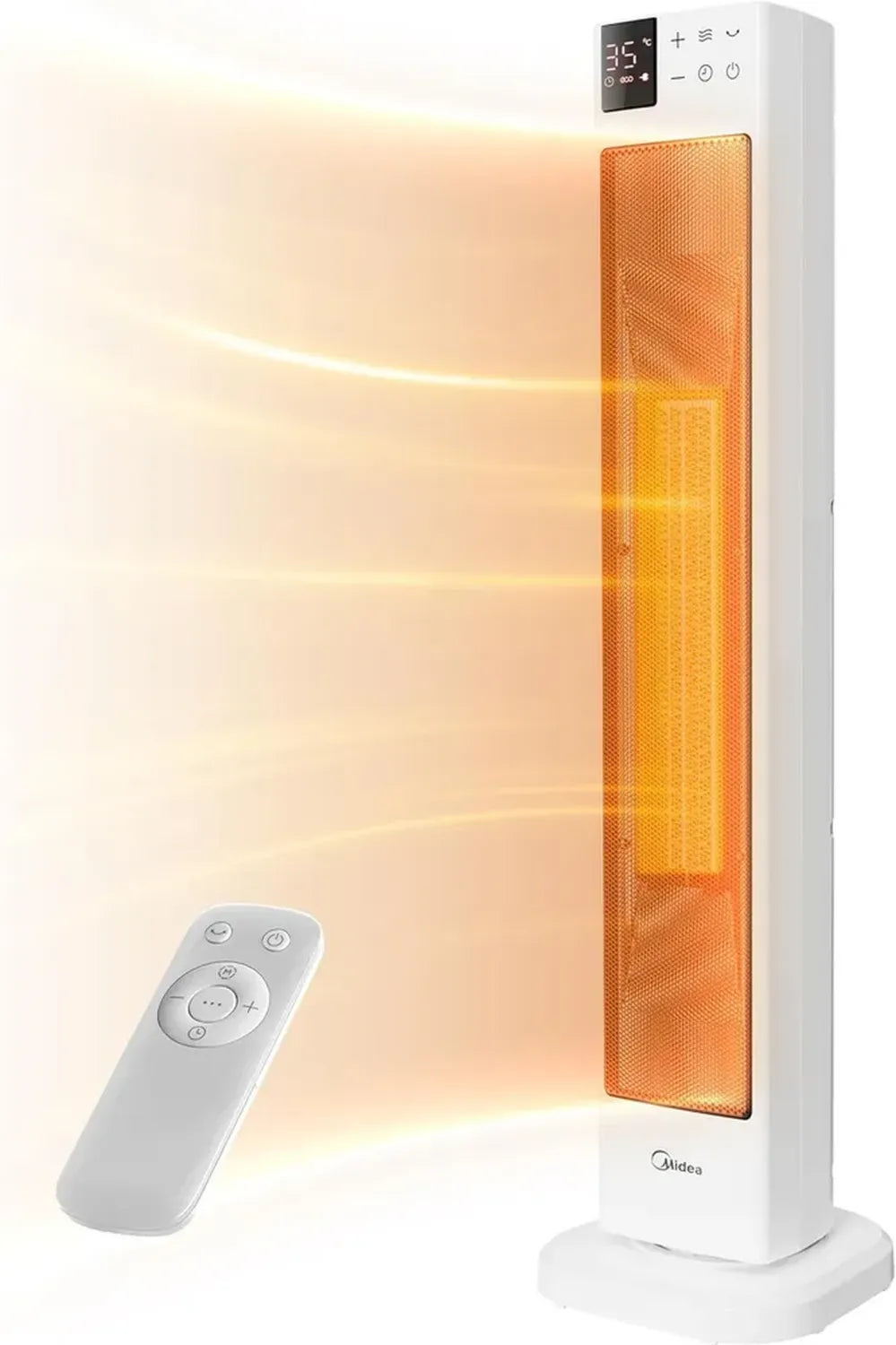 Termoventilatore in Ceramica Midea con Telecomando, 2000W, Silenzioso e a Risparmio Energetico
