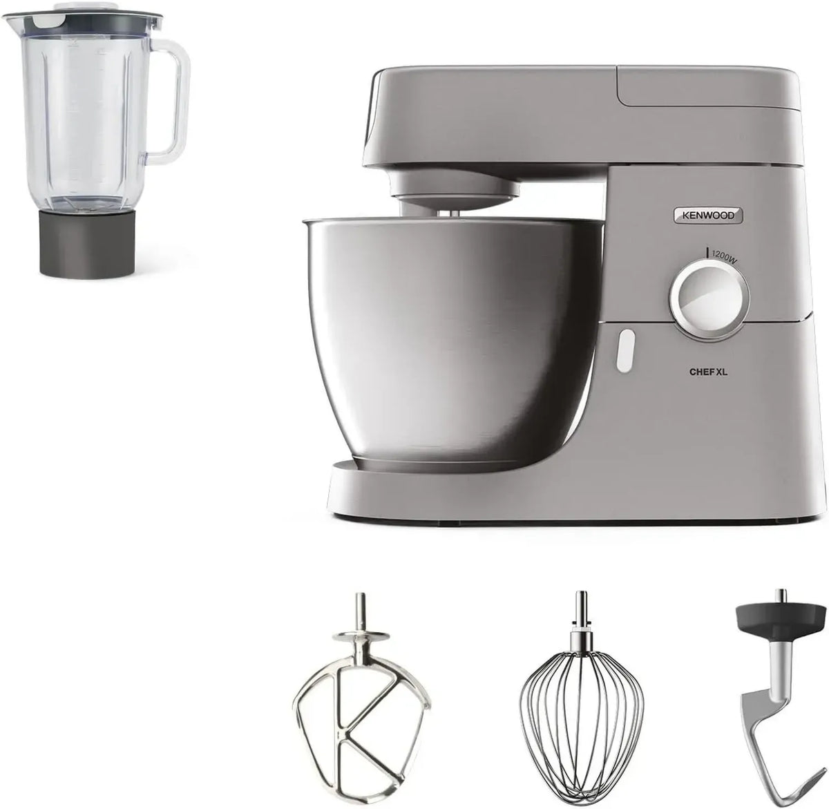 Kenwood Chef XL KVL4110S Robot da Cucina con Ciotola 6,7L, 1200W, Argento, Compatibile con 25 Accessori