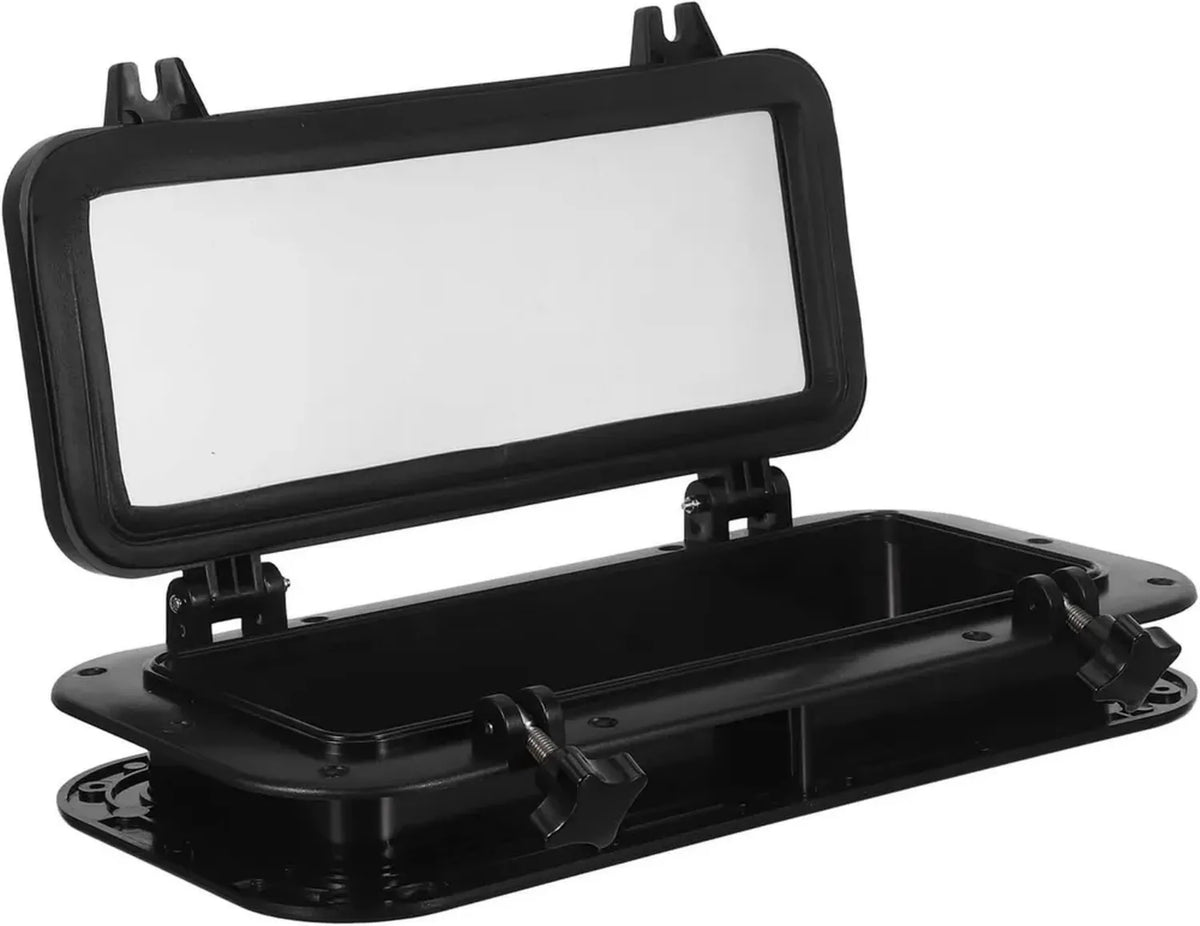 Finestra Nautica Rettangolare 40x20cm per Barca e Yacht, Vetro Resistente e Tenuta Stagna