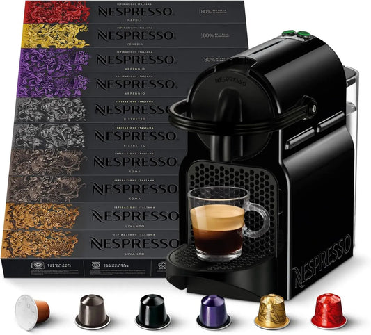 De'Longhi Inissia EN80B Macchina da Caffè con 100 Capsule Riciclabili