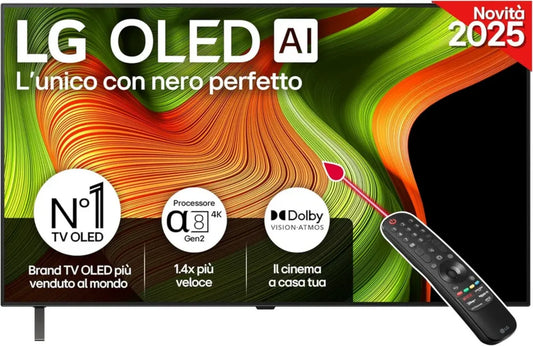 LG TV OLED 48'' 4K Smart, Processore α7 Gen6, Dolby Vision, Atmos, Gaming VRR, G-SYNC, HDMI 2.1, Alexa