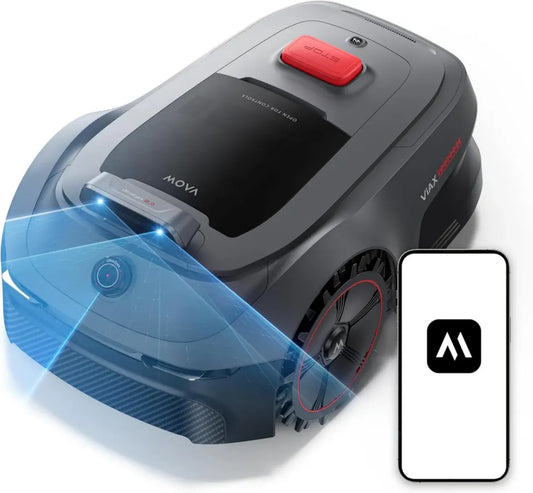 Robot Tagliaerba MOVA ViAX 500, Copertura 500 m², Navigazione Intelligente AI, LiDAR 360° e Visione Duale, Evitamento Ostacoli Avanzato