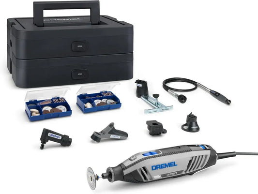 Set Utensile Rotante Dremel 4250 con 128 Accessori, 175W, Velocità Variabile