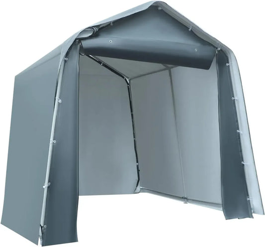 Tenda da Garage Portatile 240x240x240 cm, Resistente all'Inverno, Stabile e Versatile