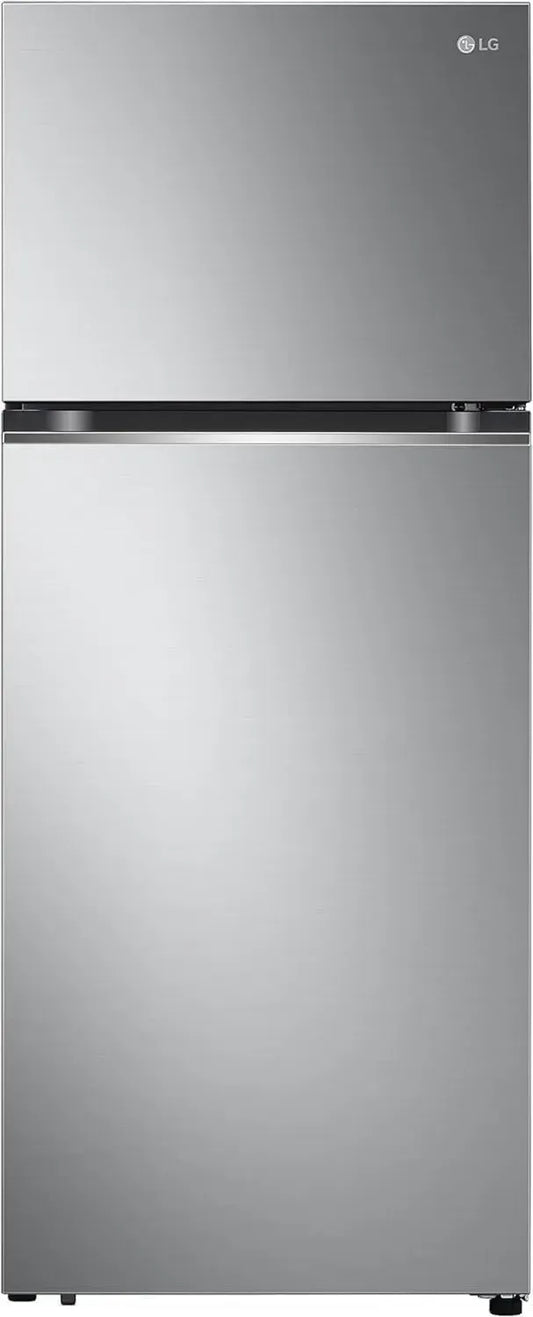 LG Frigorifero Doppia Porta 70cm, Classe E, No Frost, 395L, Porta Piatta, Raffreddamento Lineare, Maniglie Nascoste, Inverter, Diagnosi Smart, Inox