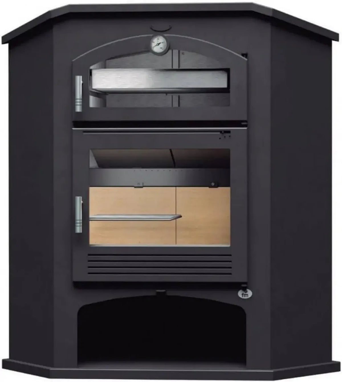 Stufa a Legna con Forno Modello M-106R di Ricon
