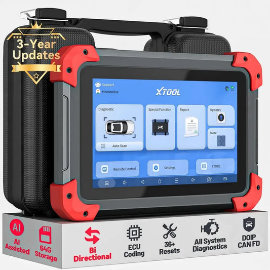 XTOOL D7 Scanner Diagnostico OBD2 con IA, Codifica ECU Avanzata 2026, Test Bidirezionale e Attivo, 36+ Servizi, Supporto CAN FD/DOIP, Diagnosi Completa e Aggiornamenti per 3 Anni