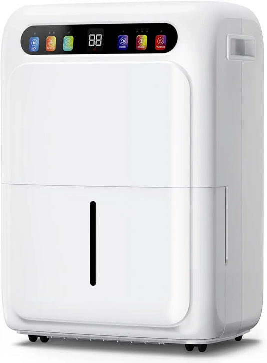 Deumidificatore 20L/giorno con Display Digitale, Serbatoio 6L, Scarico 1m, Timer 24h, per Ambienti fino a 50 m²