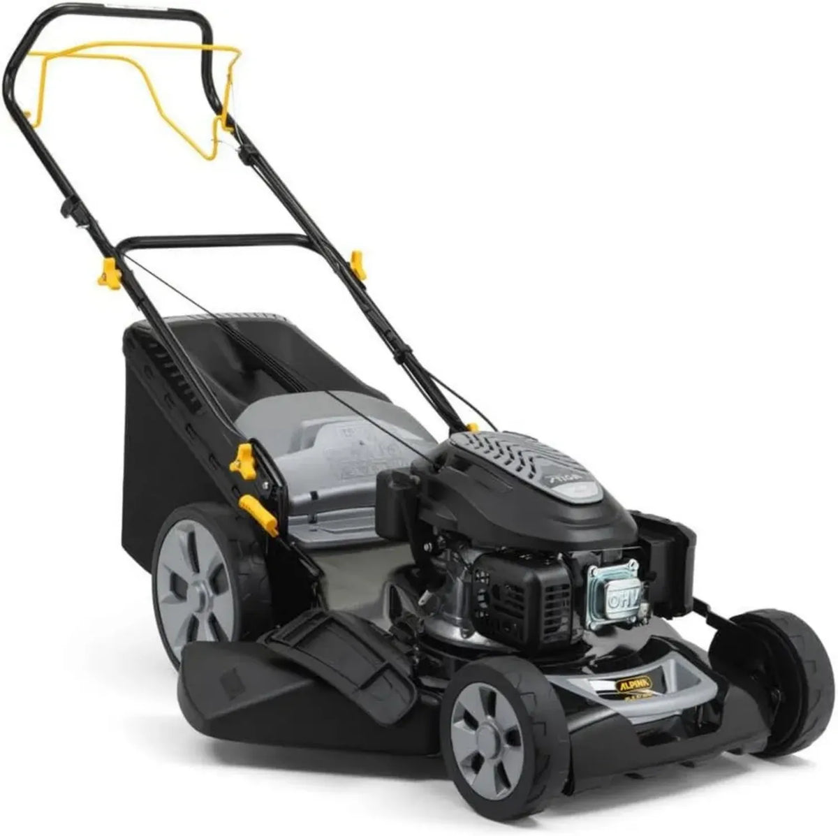 Rasaerba a Benzina Alpina AL5 51 SAQ, 166 cc, 51 cm, Sacco 60L, Sistema 4-in-1 per Grandi Prati fino a 1800 m²