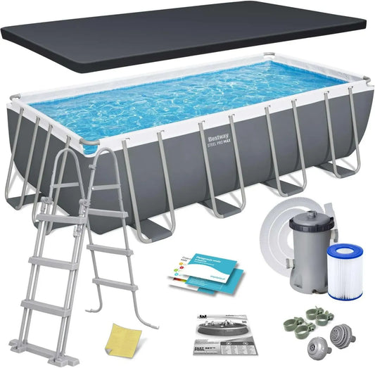 Piscina Fuori Terra Steel Pro Max 488x244x122 cm con Accessori Bestway