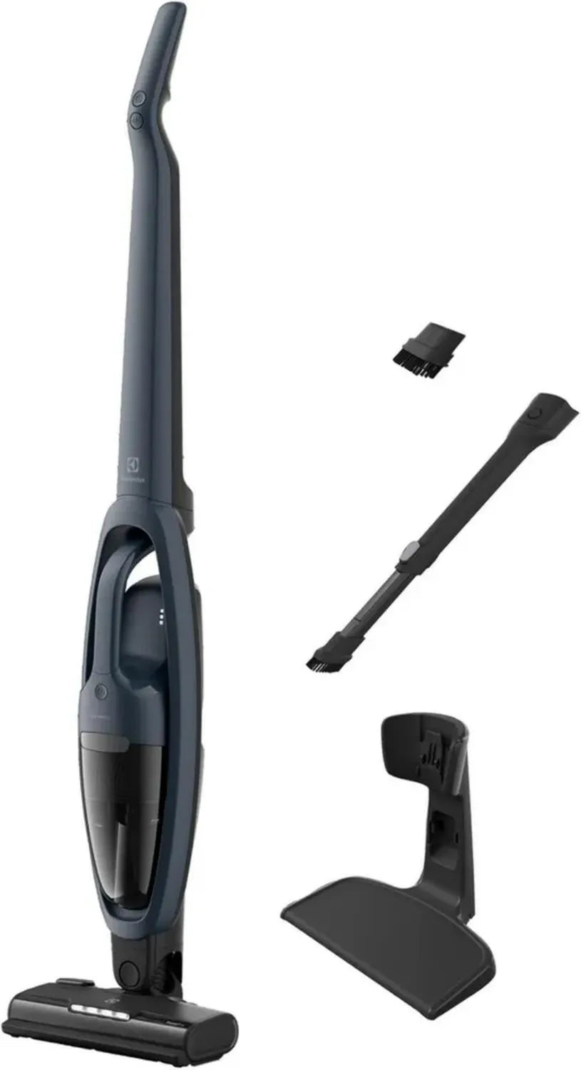 Aspirapolvere Senza Fili Electrolux 2 in 1, Autonomia fino a 50 Minuti, Spazzola Auto-Pulente, Plastica Riciclata 58%, Modello Blu ES52CB21DB