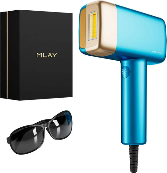 MLAY T14 Epilatore Viso IPL Donna con Raffreddamento, 500.000 Flash, 5 Livelli di Intensità