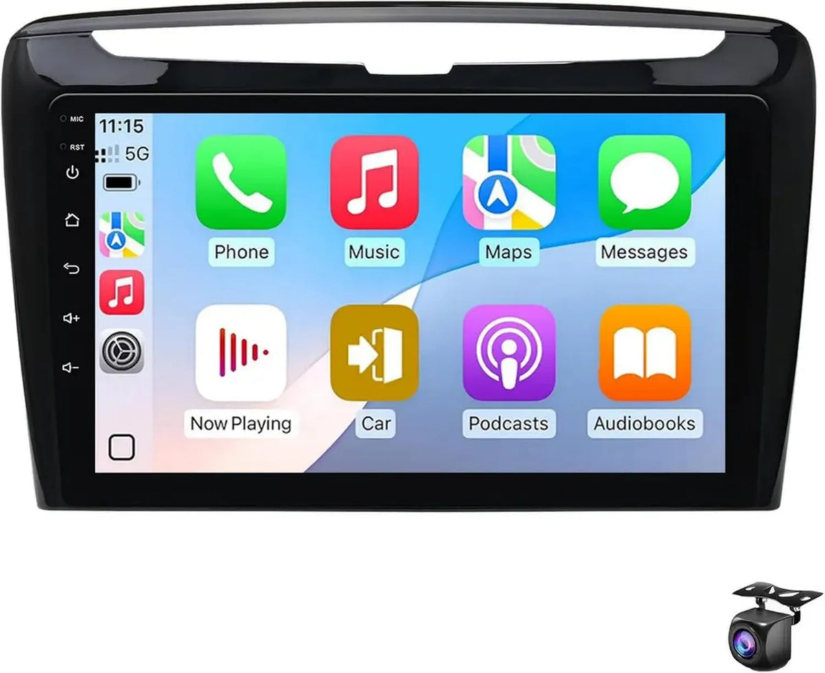 Sistema multimediale per LANCIA Ypsilon 2012-2020 con schermo da 9 pollici, Carplay e Android Auto, navigazione GPS, Bluetooth e WiFi