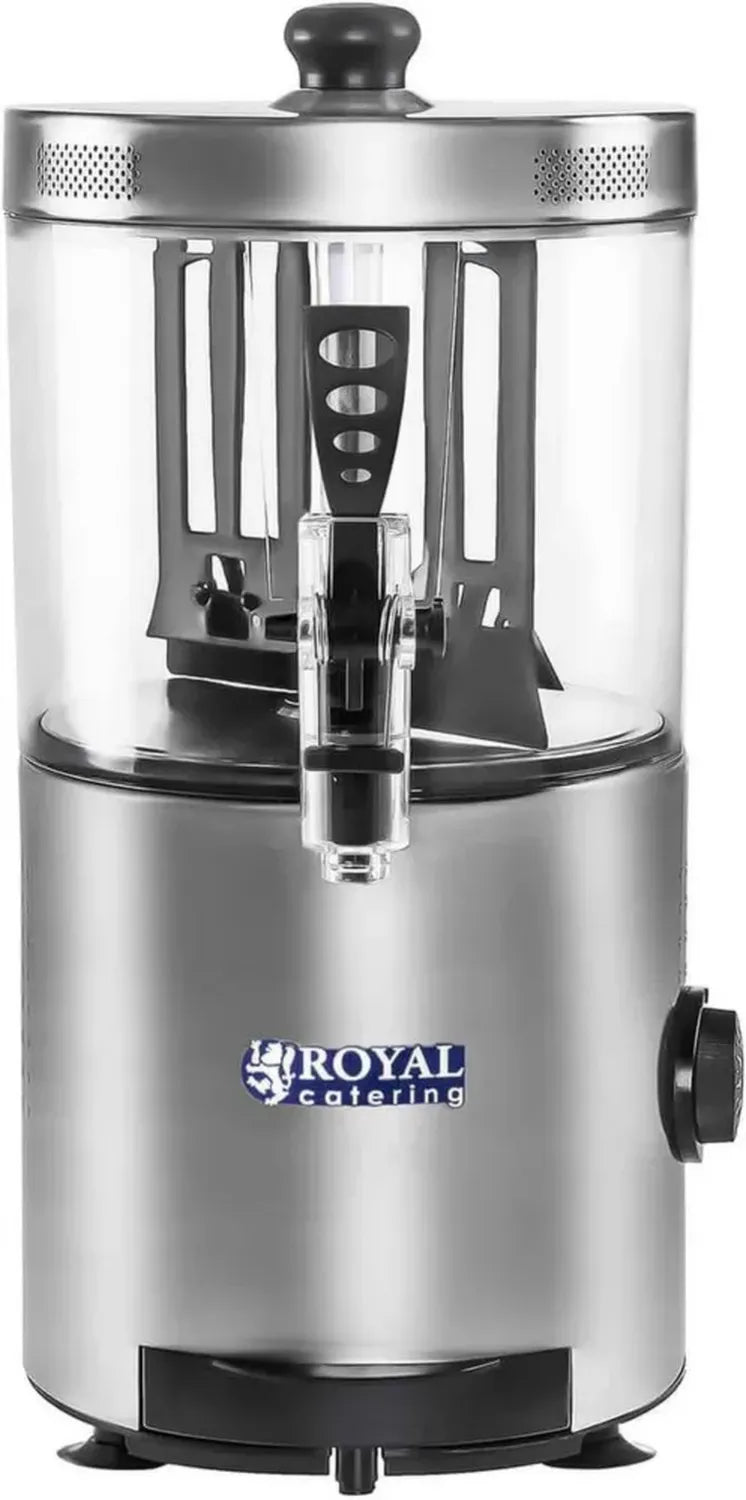 Dispenser Professionale per Cioccolata 3L, 1200W, 90°C, Argento