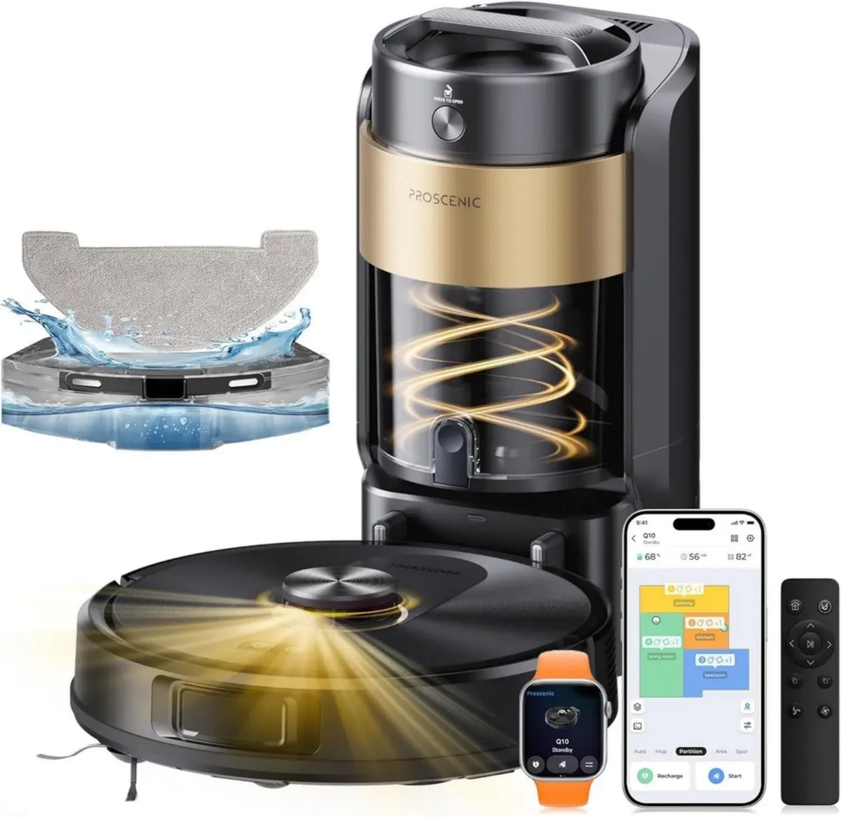 Aspirapolvere Robot Proscenic Q20Plus con Mappatura e Alta Potenza