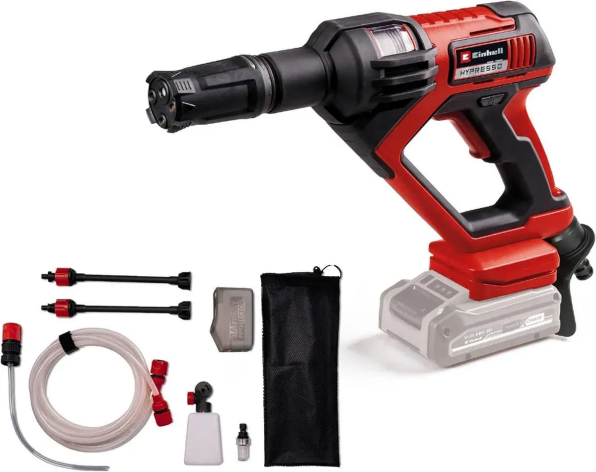 Einhell Idropulitrice Senza Fili 18V 24 Bar, Accessori Inclusi