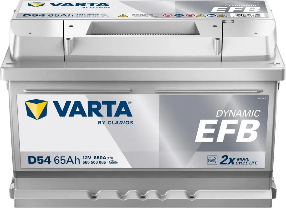 Batteria Auto Varta EFB 12V 65Ah Start-Stop D54
