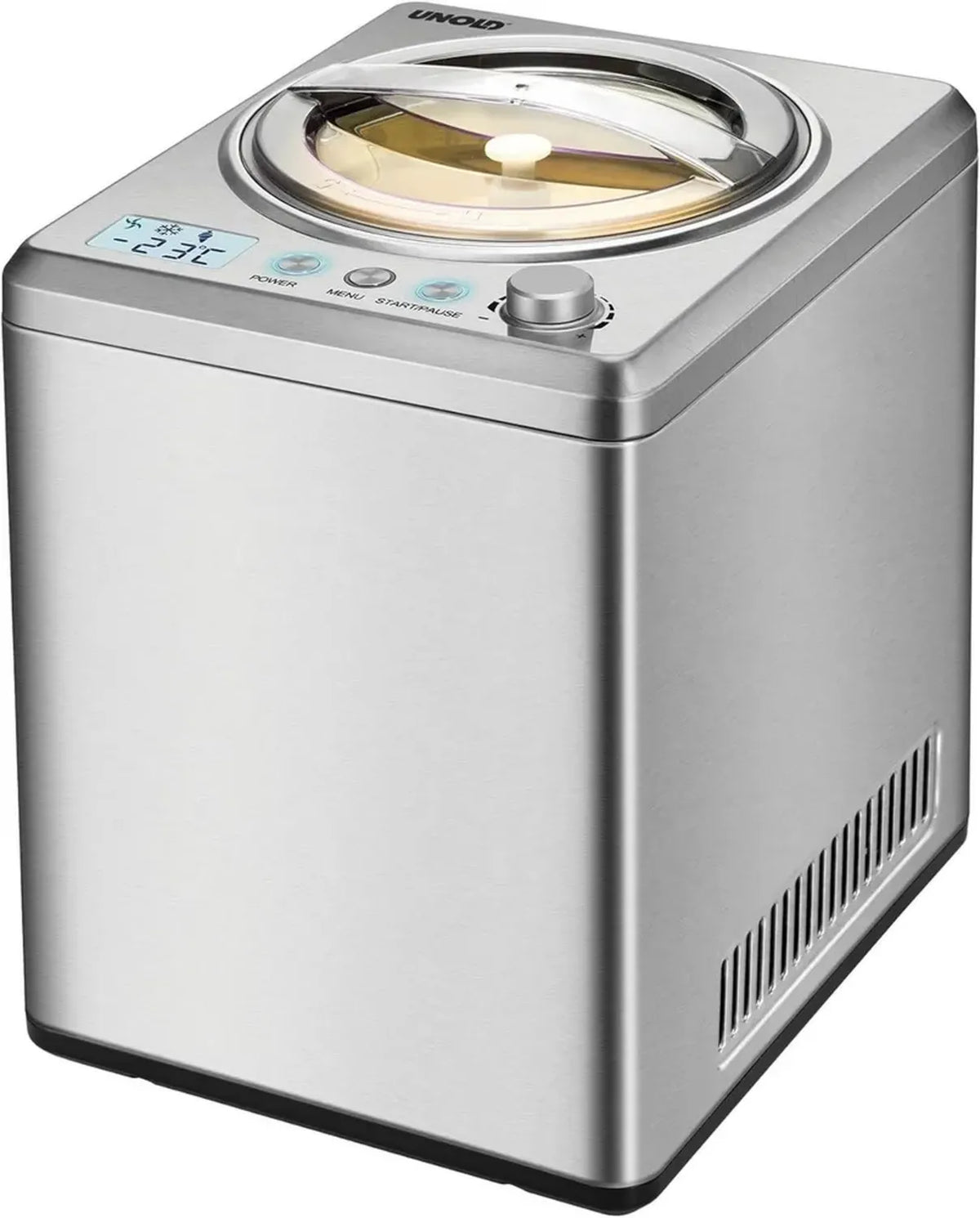 Gelatiera Unold 48880 2,5L Acciaio Inox Automatica con Display LCD e Timer