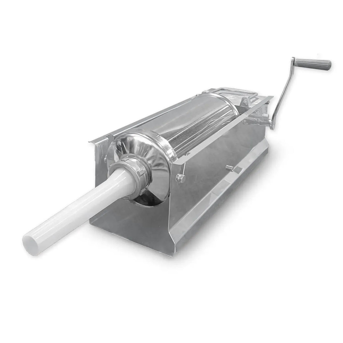 Macchina Insaccatrice Manuale 8 kg Acciaio Inox per Salsicce con 4 Tubi di Riempimento