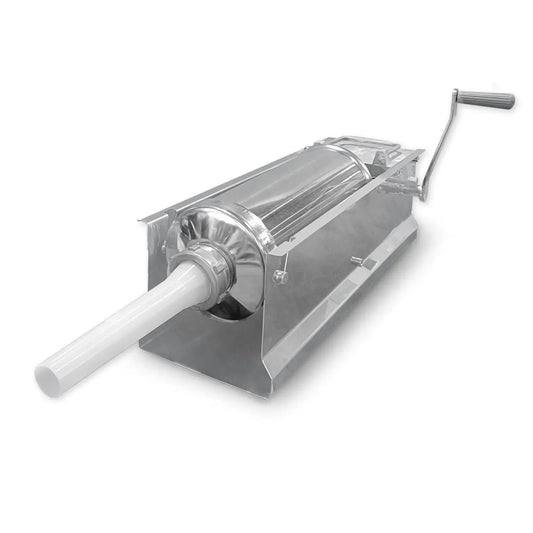 Macchina Insaccatrice Manuale 8 kg Acciaio Inox per Salsicce con 4 Tubi di Riempimento