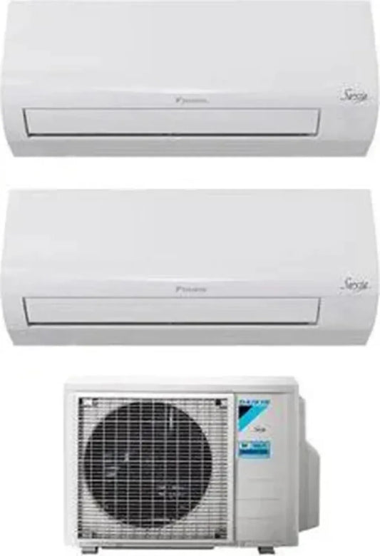 Sistema di climatizzazione duale 12000 BTU con pompa di calore, Classe A++/A+