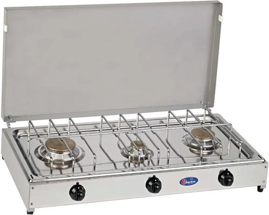 Parker - Piano Cottura a Gas 3 Fuochi Acciaio Inox GPL