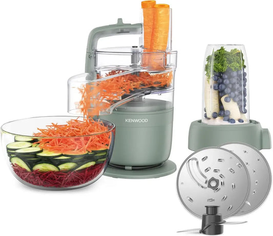Kenwood MultiPro Compact - Robot da Cucina con Lama in Acciaio Inox e Frullatore Personale