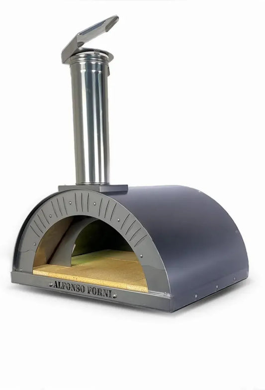 Forno a Legna da Esterno per Pizza con Mattoni Refrattari, Acciaio Inox, 500°C, Isolamento Skamotec