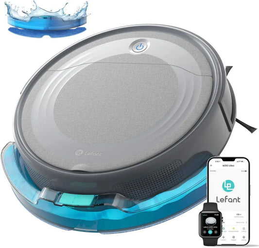 Robot Aspirapolvere Lefant M310 Ultra con Mappatura Intelligente, 6000Pa, Navigazione Avanzata, Controllo App e WiFi, Perfetto per Peli Animali e Pavimenti Duri