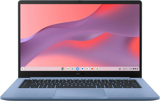 ASUS Chromebook 14 pollici FHD Antiriflesso, Intel Celeron N4500, 4GB RAM, 64GB eMMC, ChromeOS, Blu