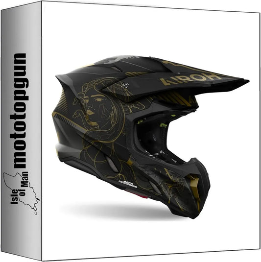 Airoh Casco Off-Road Moto Twist 3 Titanio Opaco Taglia L