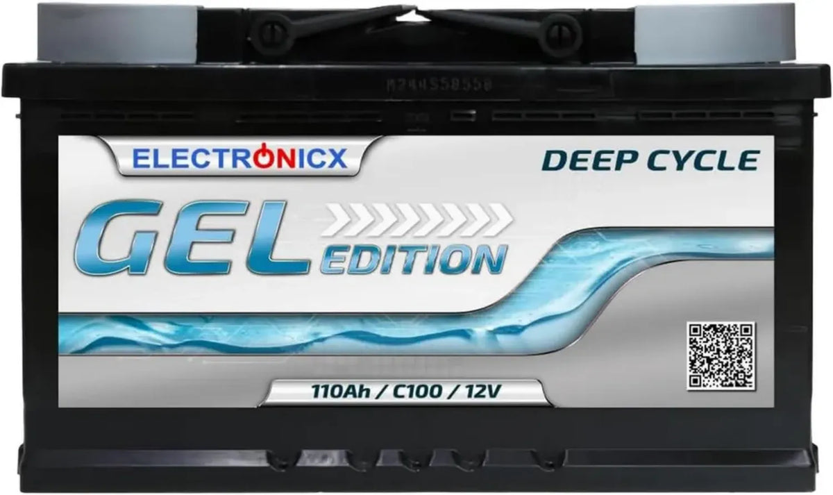 Batteria GEL 12V 110Ah per Camper e Solare - Electronicx