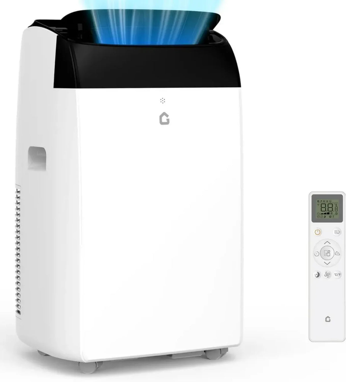 Climatizzatore Portatile 12000 BTU 4-in-1 con Deumidificatore, Display LED, Telecomando e Timer Silenzioso 24H, Area di Copertura 51㎡