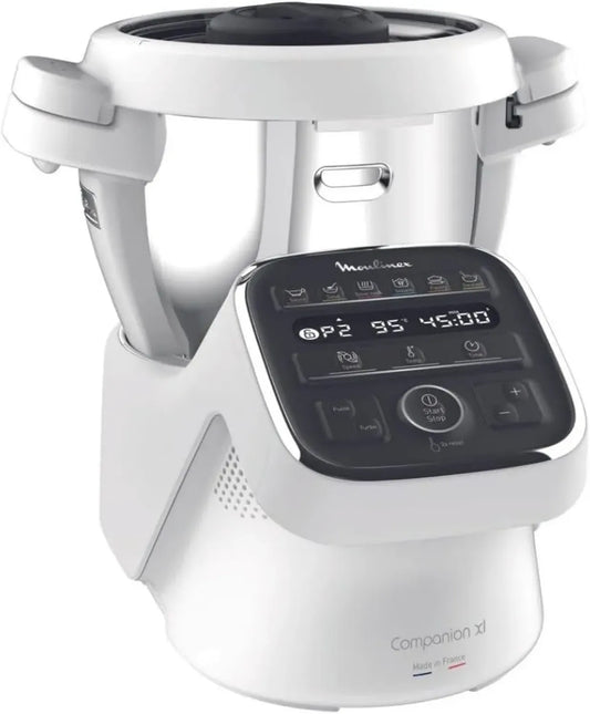 Robot Cucina Multifunzione Moulinex Companion, 1500 W, Capacità 3L, Temperatura 30-150°C, 12 Programmi e Modalità Manuale, 6 Accessori, App Ricette