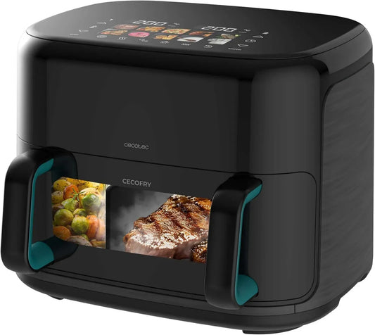 Cecotec Friggitrice ad Aria 10L 2800W - Grill, Piastra e Affumicatore, Cottura Uniforme
