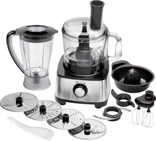 ProfiCook Robot da Cucina Multifunzione 3 in 1, 1200W, 11 Accessori, Velocità Regolabile