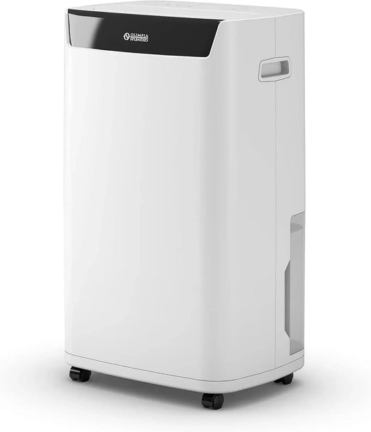 Deumidificatore Portatile Olimpia Splendid Aquaria S1 24 P, 24L/24h, Wifi, Tripla Filtrazione, Tanica Rimovibile 5L, Timer, Copertura 100 m³