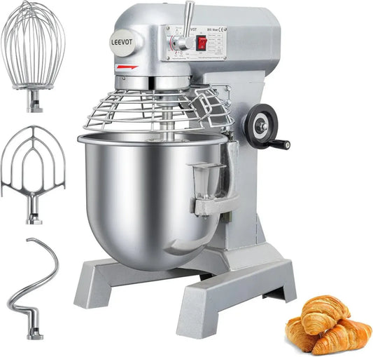 Impastatrice Planetaria Industriale 15L, 600W, 2 Velocità, Ciotola Inox