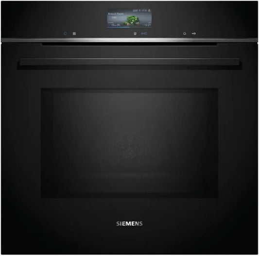 Siemens iQ700 Forno Incasso Smart 60x60cm, Microonde 800W, Nero, Auto-Pulizia ecoClean, Air Fry, Display Touch