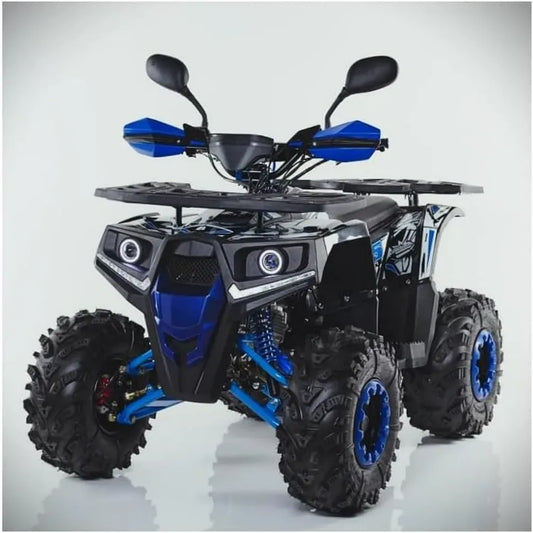 Quad Off-Road Hunter PRO 125cc per Giovani e Adulti, Automatico 4 Tempi Benzina (Blu)
