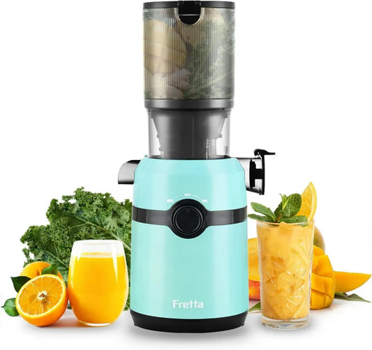 Estrattore di Succo Lento 200W, Apertura Ampia 108MM, Capacità 1L, Senza BPA, Facile Pulizia, Conserva 99% Nutrienti
