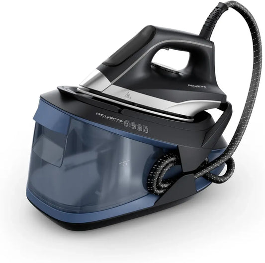 Ferro da Stiro Rowenta Turbosteam con Generatore di Vapore, 2600W, Serbatoio 1,7L, Colpo Vapore 350g/min, Vapore Continuo 120g/min, Riscaldamento Veloce, Sistema Anticalcare
