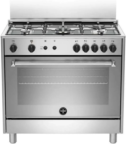 Cucina a Gas Bertazzoni La Germania AMN965GXV in Acciaio Inossidabile Classe A+
